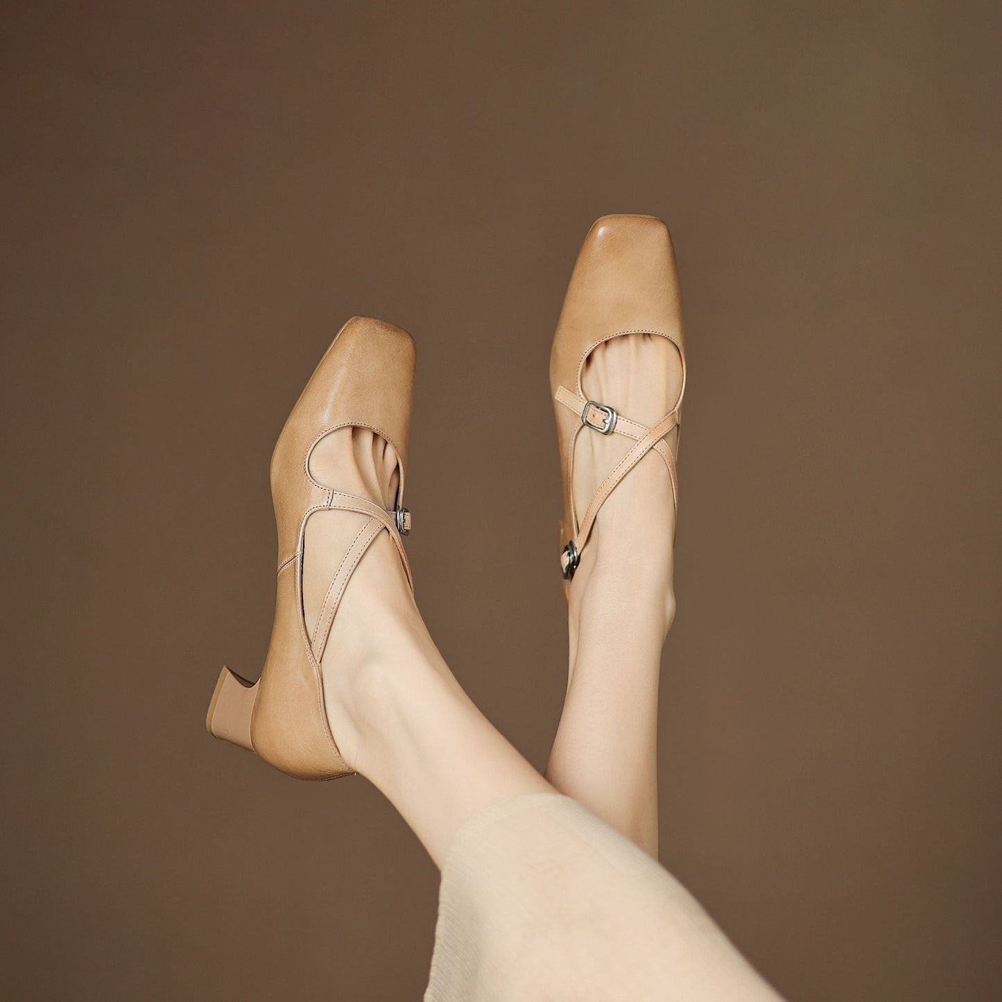 Marvane læder kitten heels