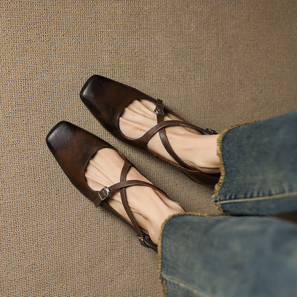 Marvane læder kitten heels
