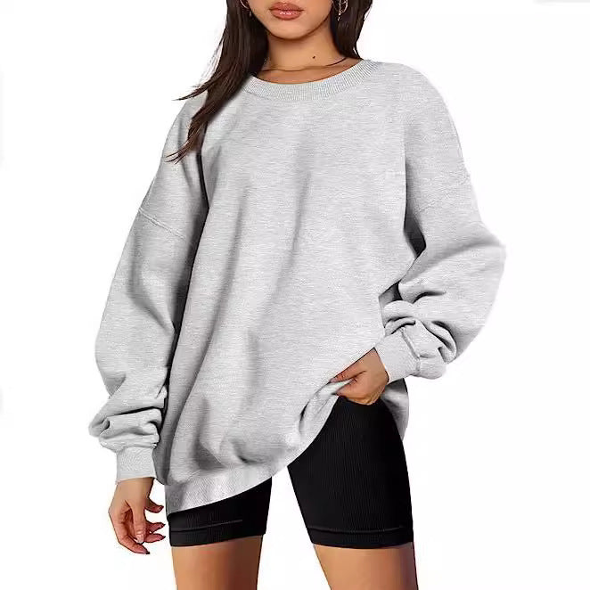 MARINIE™ - Moletom Feminino Plus Size Oversized com Gola Careca