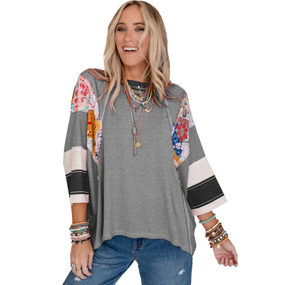 BAILEY | Let patchwork batwing-top