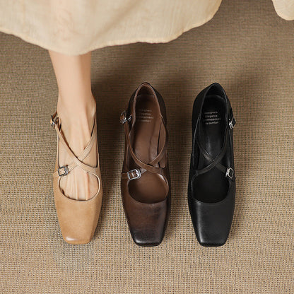 Marvane læder kitten heels