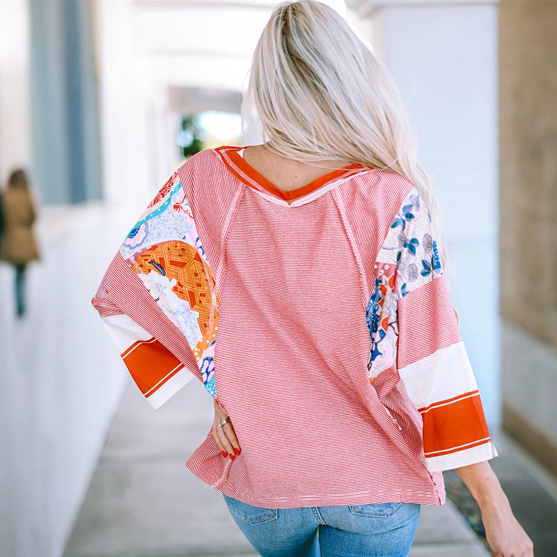 BAILEY | Let patchwork batwing-top