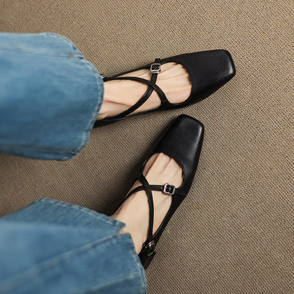 Marvane læder kitten heels