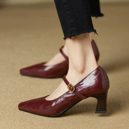 Orvane Mary Jane læderpumps