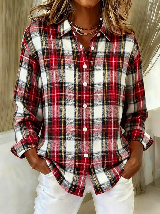 Mira™ – Blusa con capucha clásica a cuadros