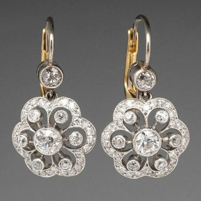 CRYSTAL MANDALA RETRO EARRINGS