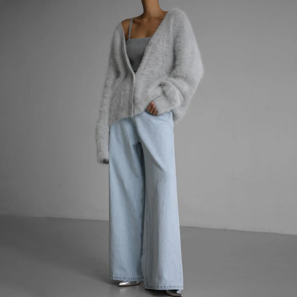 Amelia | Cashmere- og nylonløs cardigan