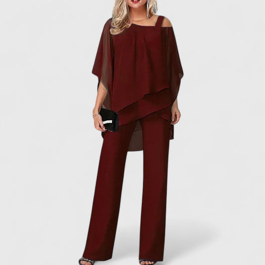 Serenity | Elegante conjunto de pantalón de dos piezas