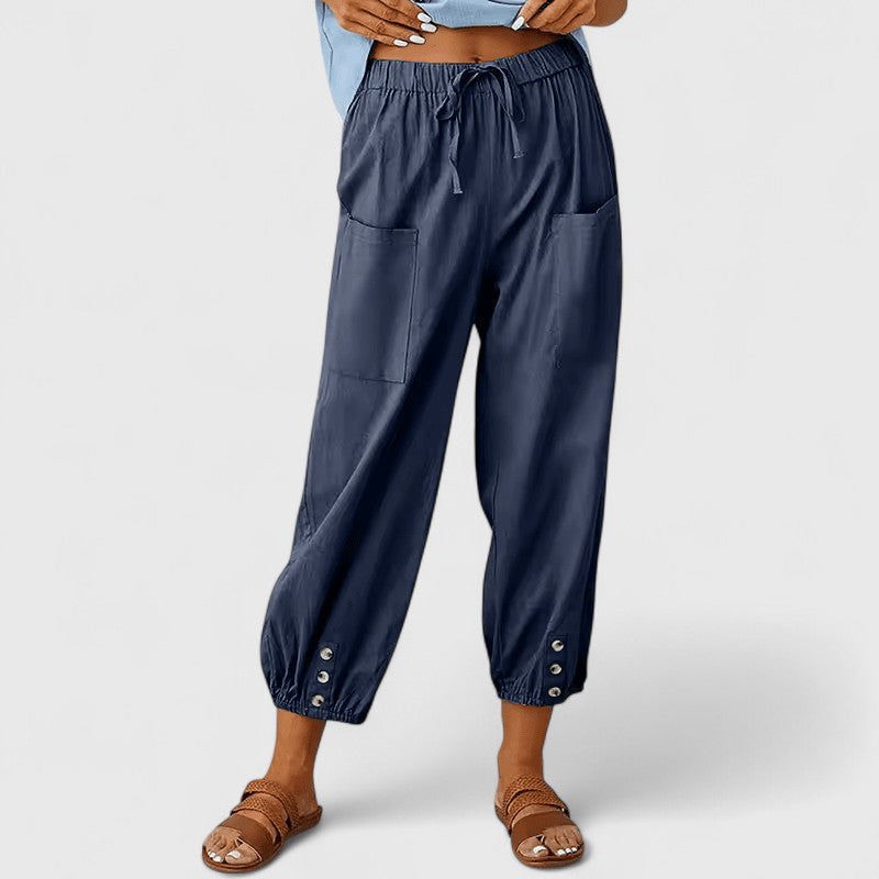 Jolie | Calça Sofisticada de Perna Larga
