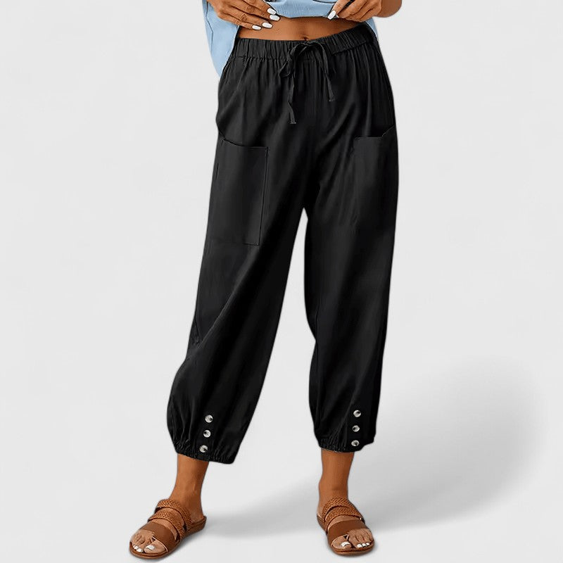 Jolie | Calça Sofisticada de Perna Larga