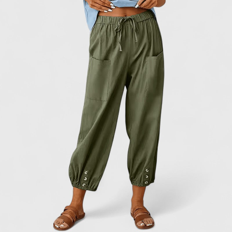 Jolie | Calça Sofisticada de Perna Larga