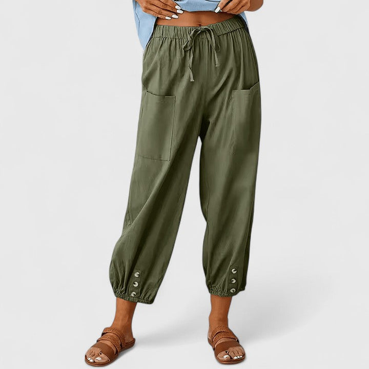 Jolie | Calça Sofisticada de Perna Larga