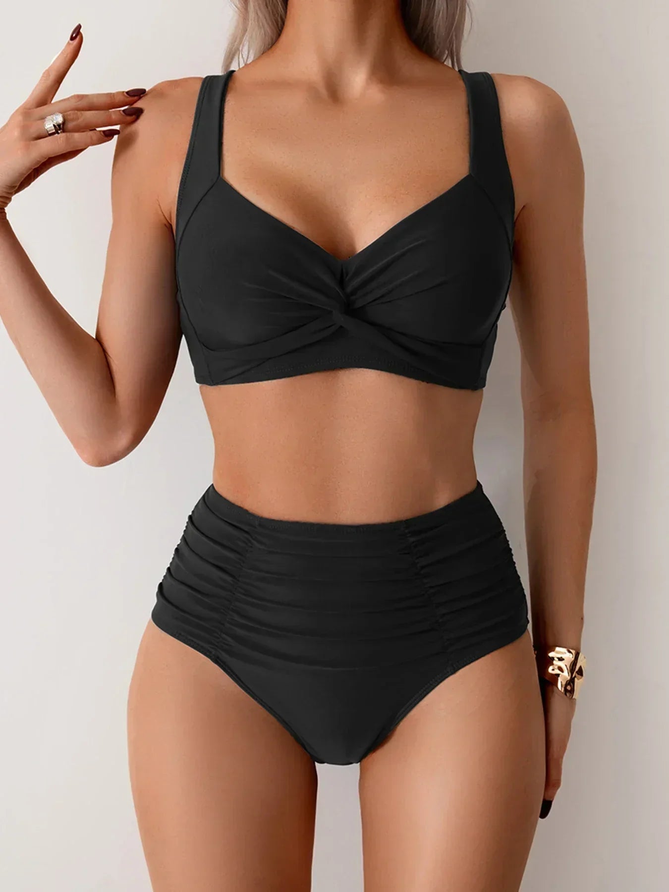 Laluna | High-waisted summer bikini set