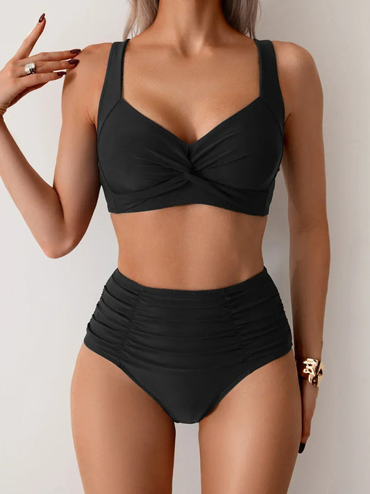 Laluna | High-waisted summer bikini set