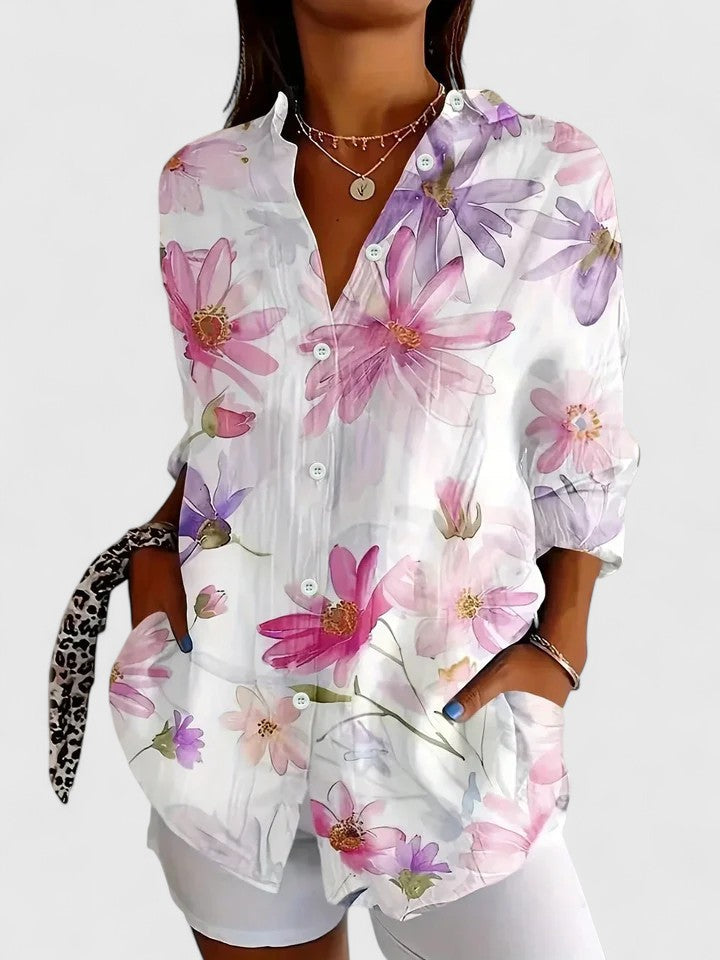 Anica | Blusa Artística com Botões