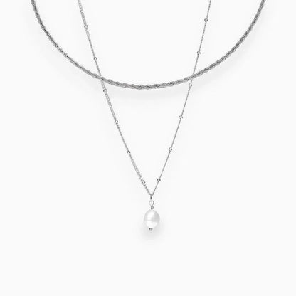 Séravelle | Moderne choker-sæt med perlevedhæng