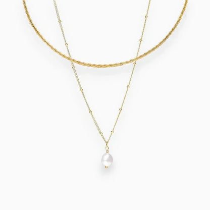 Séravelle | Moderne choker-sæt med perlevedhæng