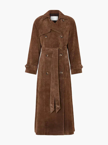 Arizonia – Elegant Suede Trenchcoat