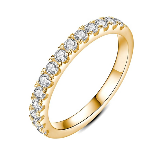 Zariahlene | Diamant-Button-Ring 18k Gold
