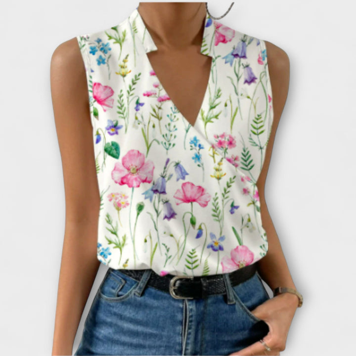 Loretta | Blusa sofisticada con escote en V