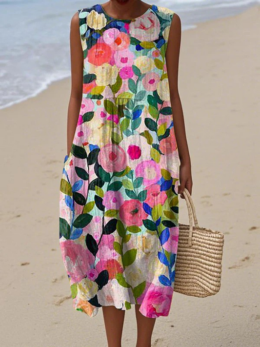 Lola | Floral Midi Dress
