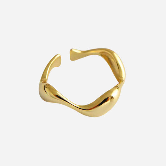 Carisseya | Anillo Wave de Oro 18K