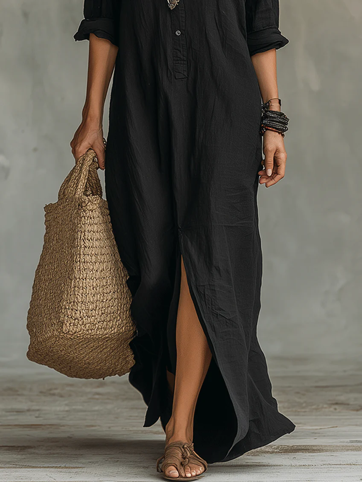 WILLOW | Vestido Maxi Sem Esforço com Silhueta Que Valoriza Versátil para Uso Diário