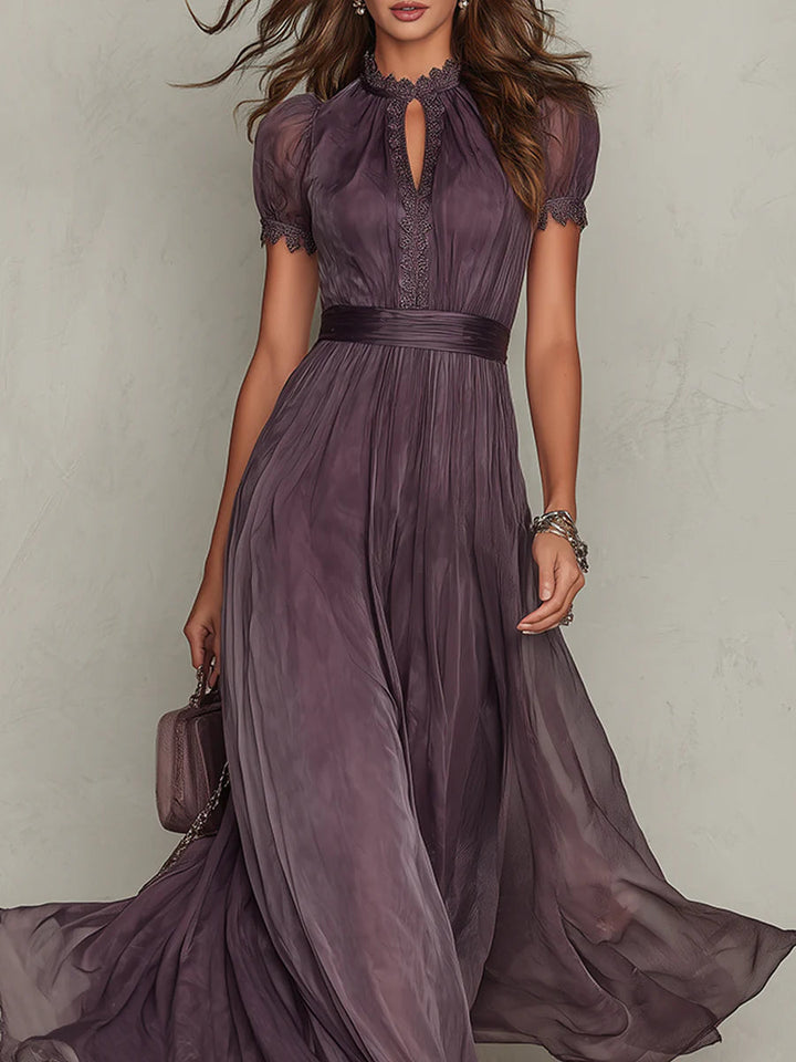 Ashley | Vestido Longo Vintage de Chiffon