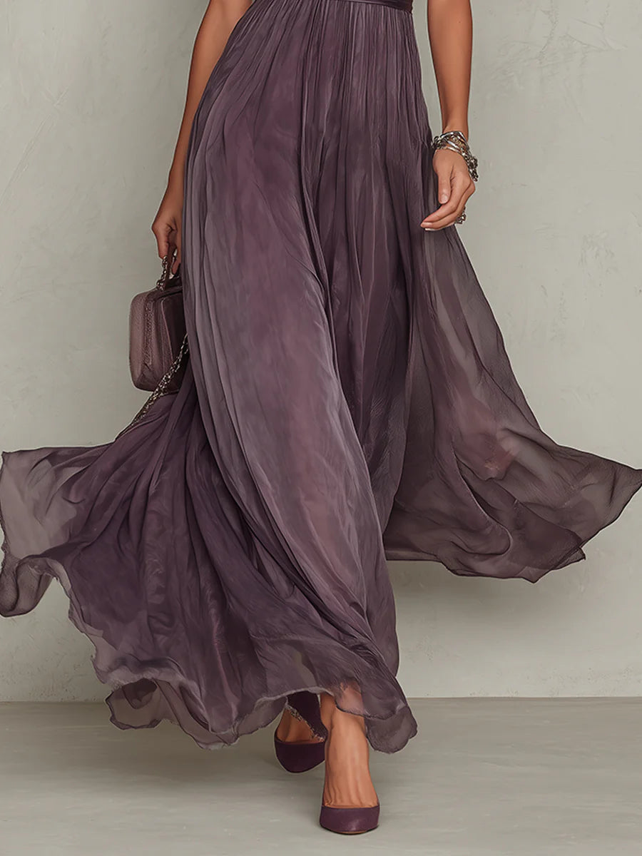 Ashley | Vintage chiffon maxikjole