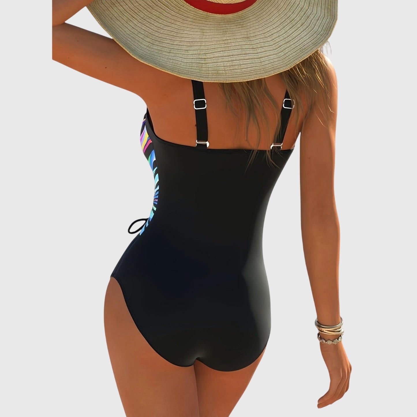Maiô Fashion com Alta Elasticidade e Detalhe Frontal Cruzado