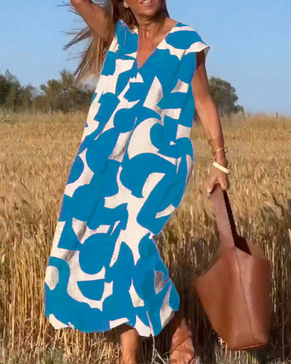 Elowen | Sleeveless Printed Dress