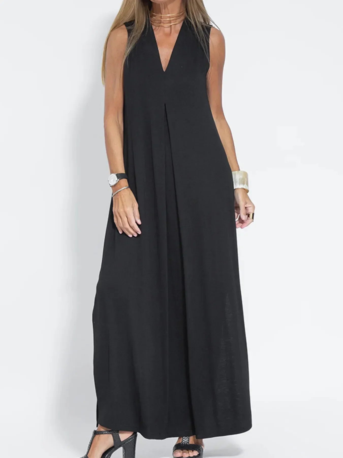 Ariella | V Neck Maxi Dress