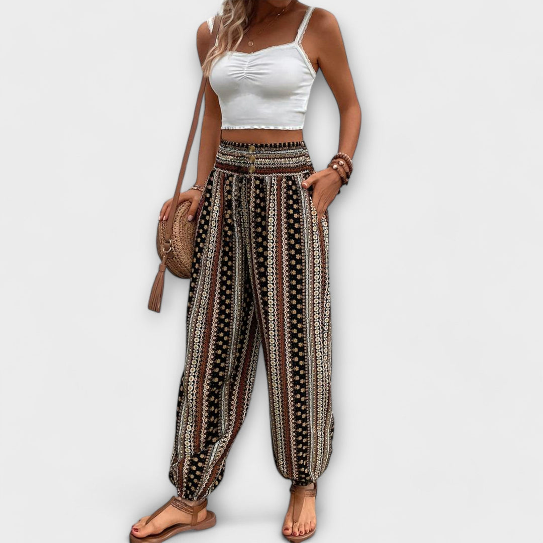 Scarlett - Calça com Estampa Étnica