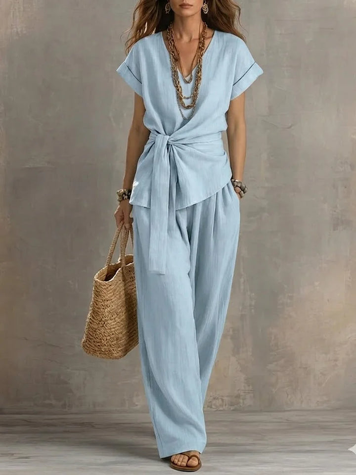 The Casual Cotton Linen Two-Piece Set