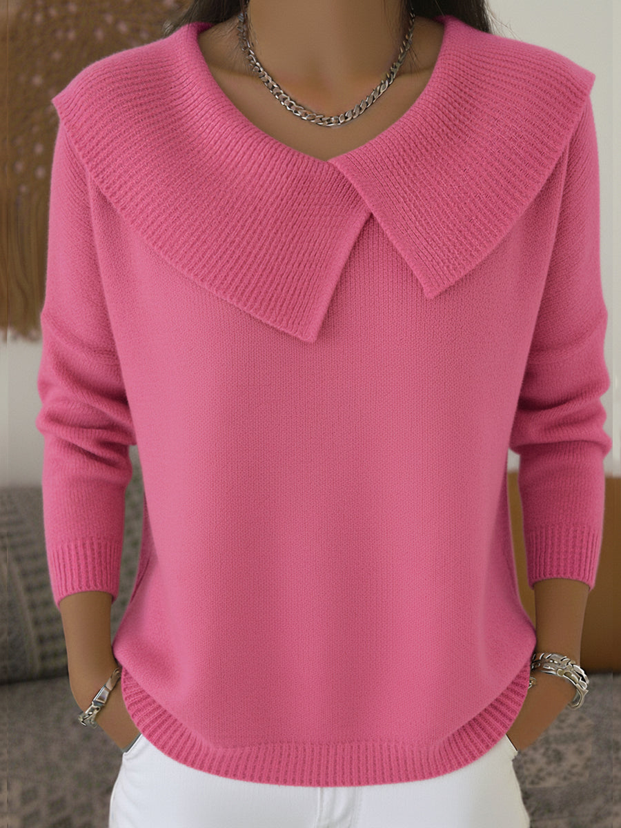 Cassidy | Varm sweater med blød krave