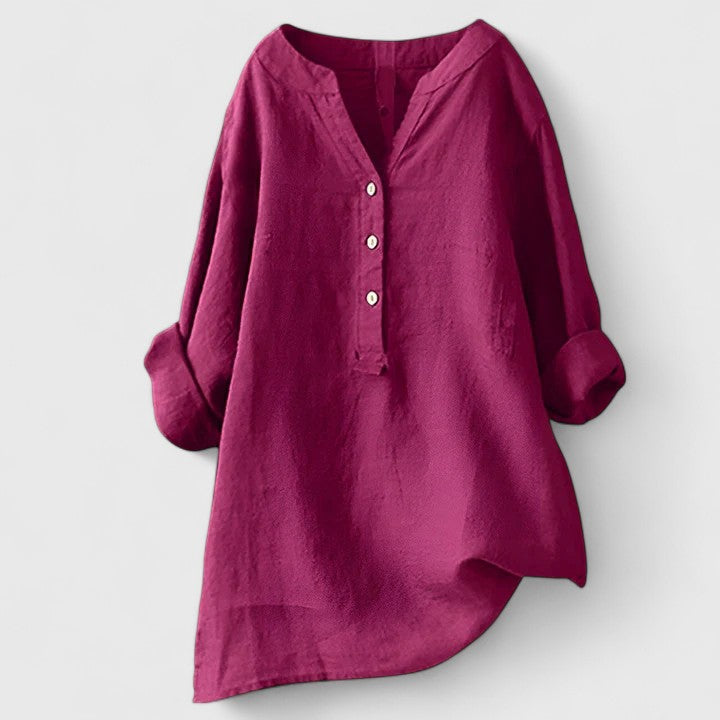 Larienne | Camisa elegante con botones delanteros