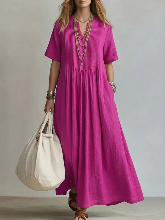 Betsaida | Maxikleid mit V-Ausschnitt