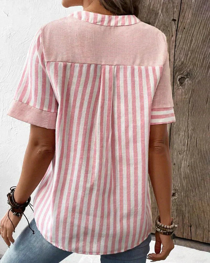 Lila | Blusa Listrada Macia