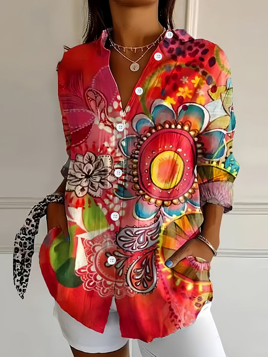 Hannah | Casual Floral Blouse
