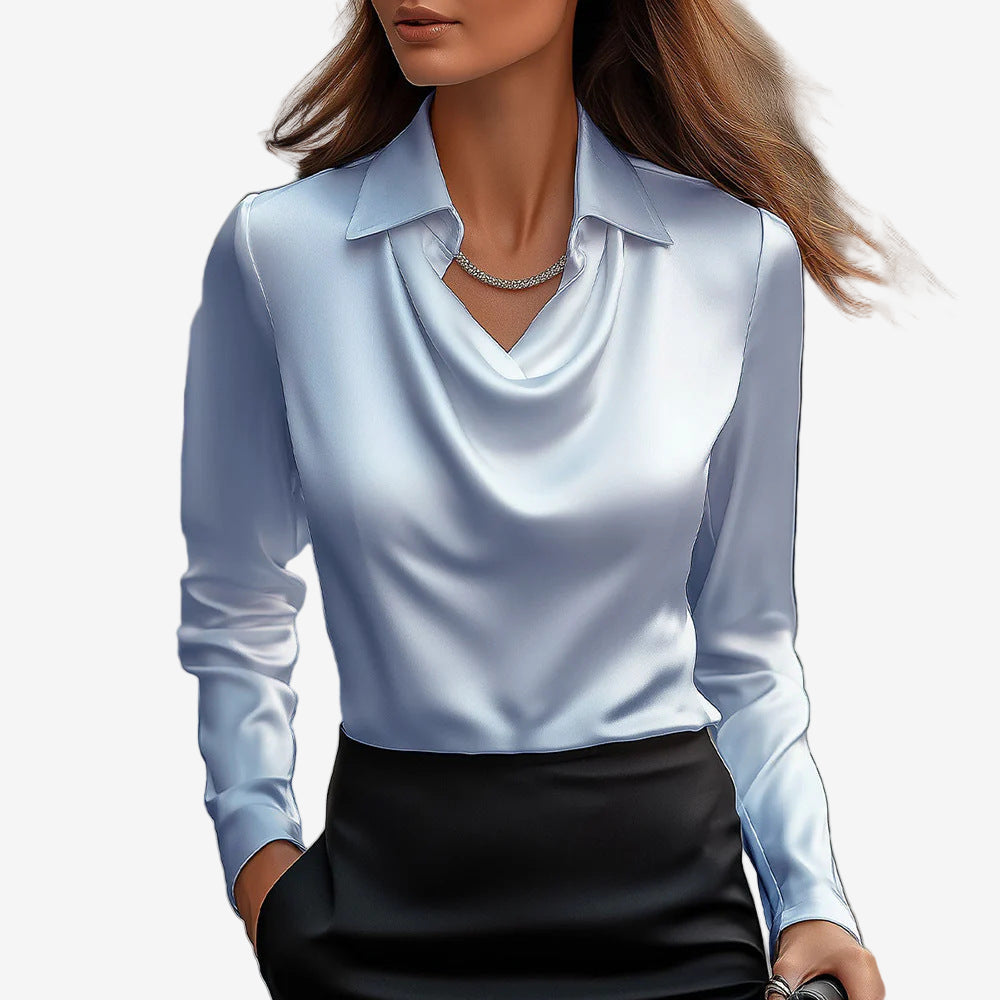 Blusa Elira™ com Gola Cowl