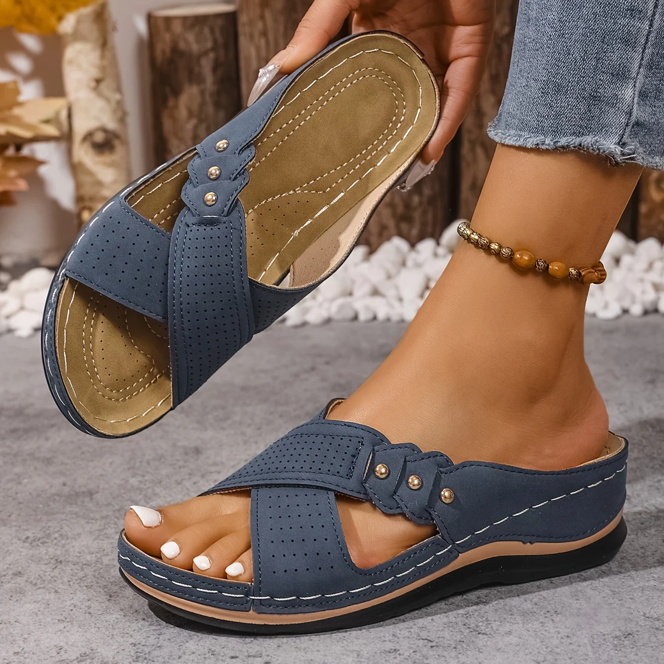 Neve | Orthopedic Wedge Sandals