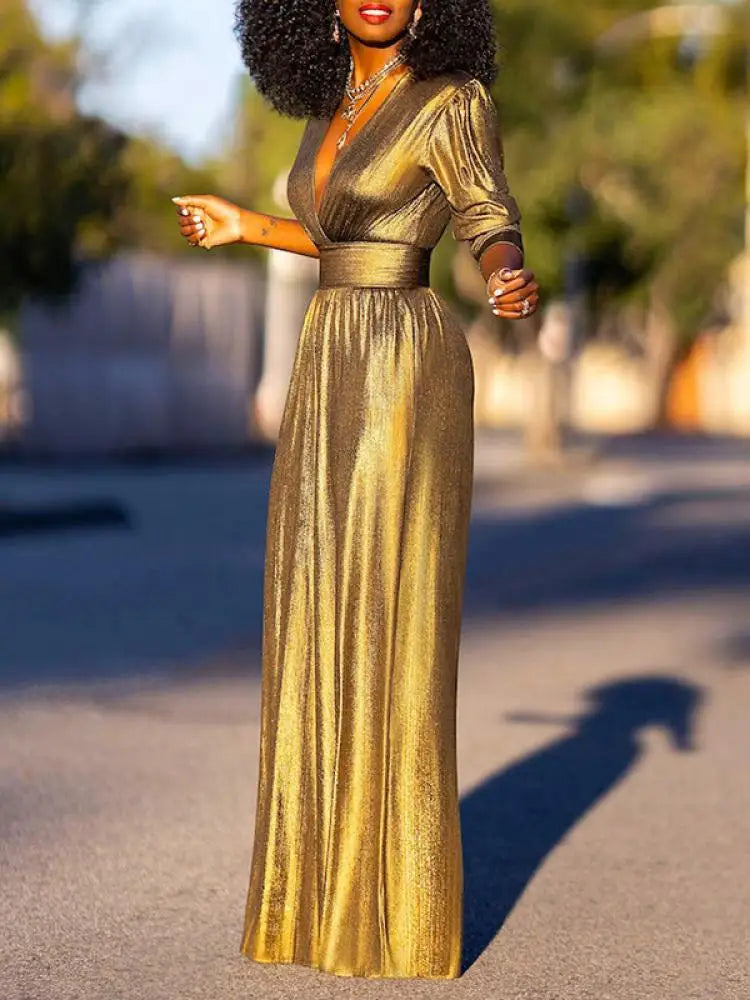 Helena - Skinnende Jumpsuit