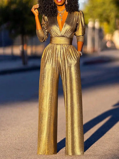 Helena - Skinnende Jumpsuit