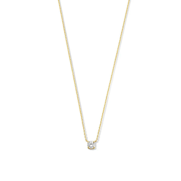 Ysavienna | Colar com Pedra de Moissanita em Ouro 14k