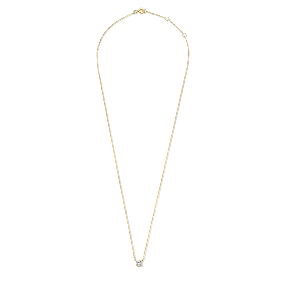 Ysavienna | Colar com Pedra de Moissanita em Ouro 14k