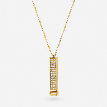 Forever Love Bar Necklace "I Love You"