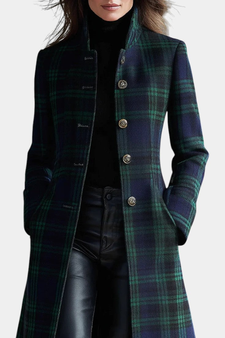 Zoe | Timeless Plaid Elegant Coat