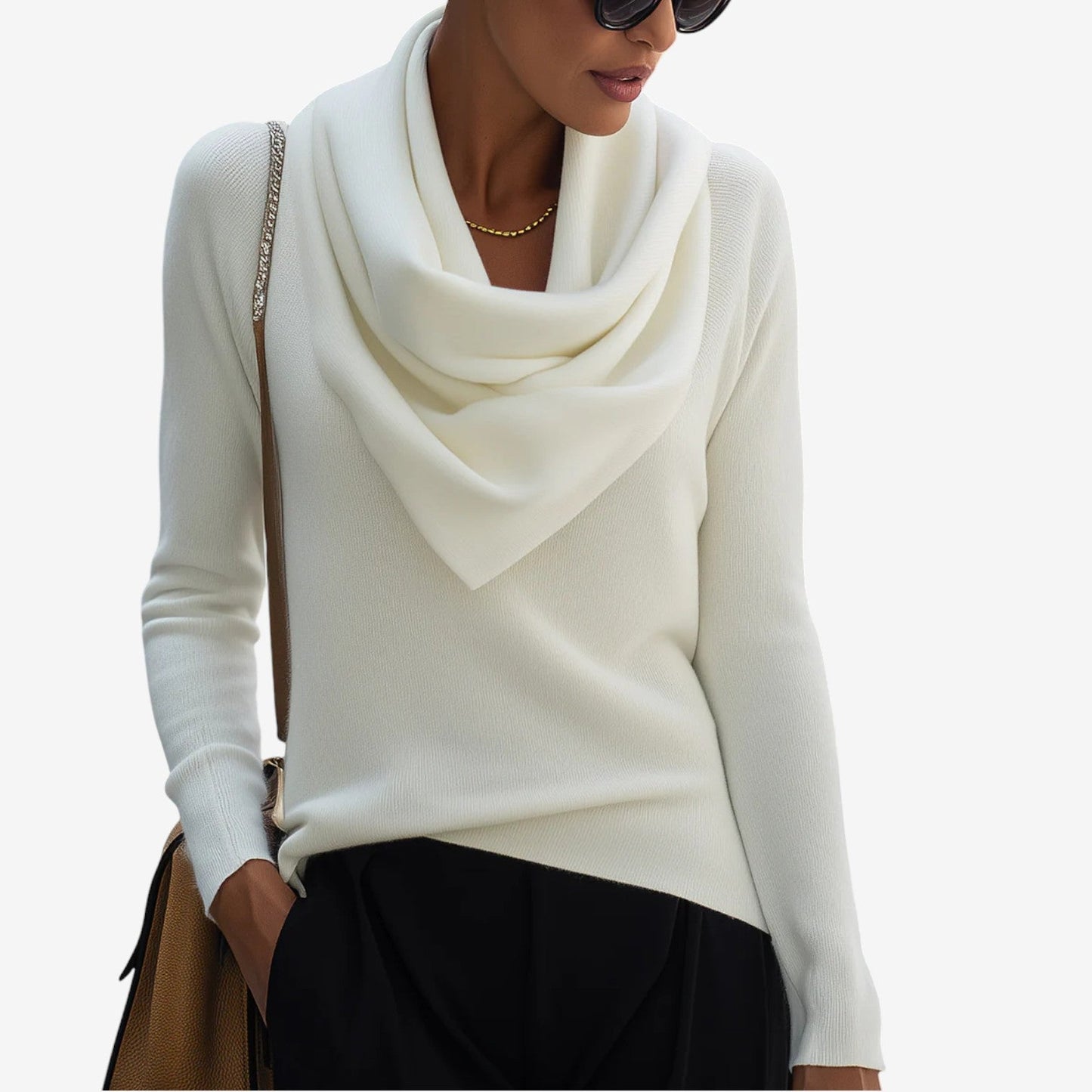 Patricia™ Pullover mit drapiertem Ausschnitt