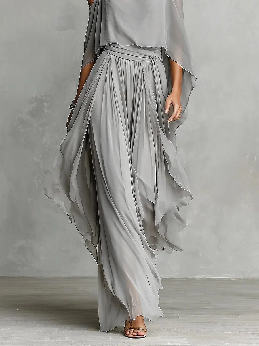 Ivah™ Off-Shoulder Flydende Sæt