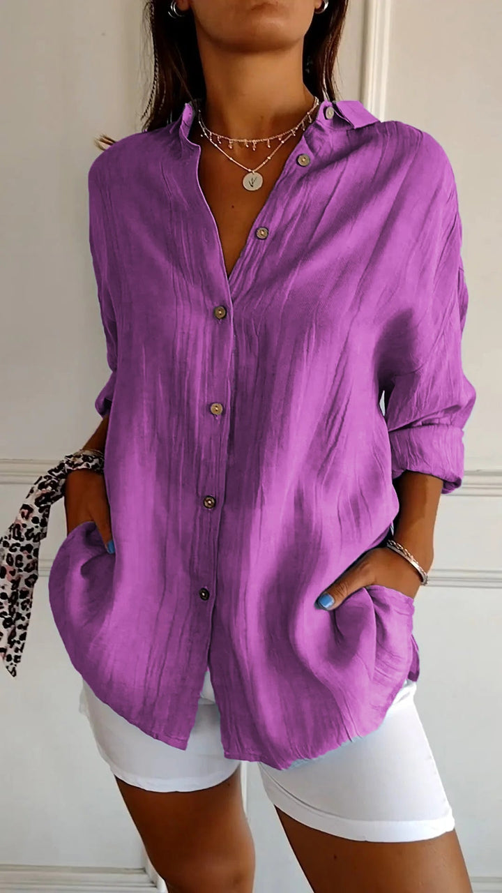 Sasha | Camisa Elegante com Estilo Plissado